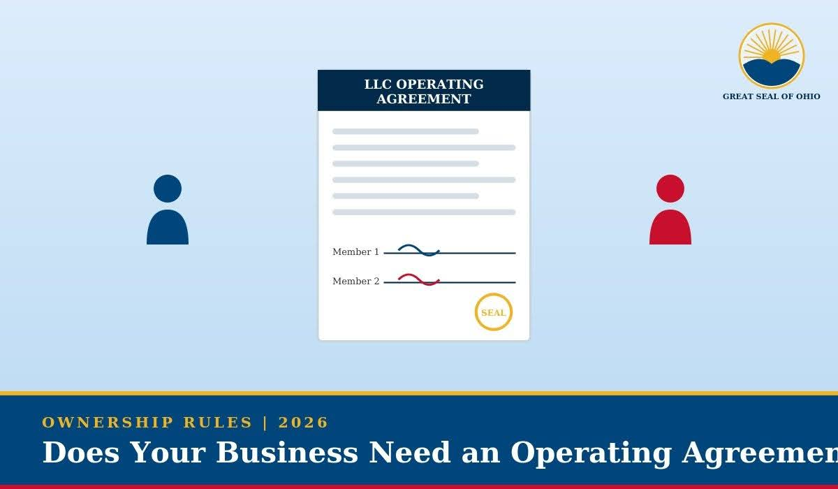 Ohio LLC operating agreement, ownership, and management rules